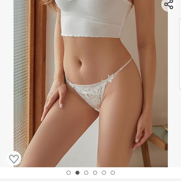 Lace G-String Thong for Women Low Rise Sexy Underwear Comfort T-back New MEDIUM - Picture 3 of 9